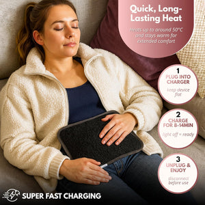Portable rechargeable hot water bottle