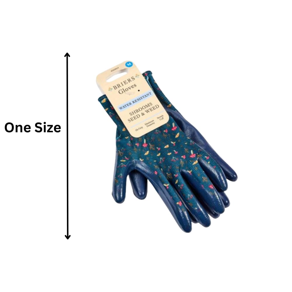 Triple pack mushroom design cotton gardening gloves