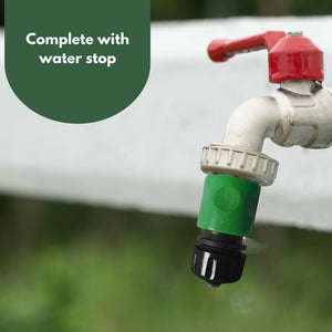 Heavy-duty hose connector with leak-resistant design.