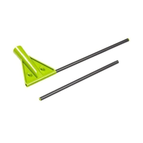 Weed and feed sprayer bar shown from front