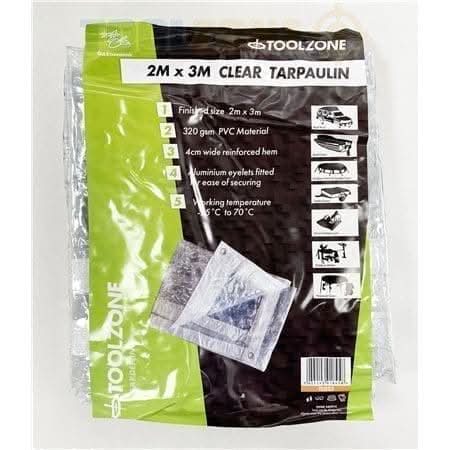2m x 3m Clear PVC Tarpaulin