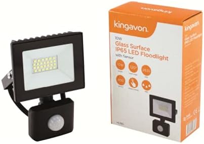 LED outdoor floodlight with PIR sensor.