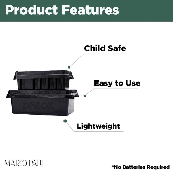 Black weatherproof cable connection enclosure.