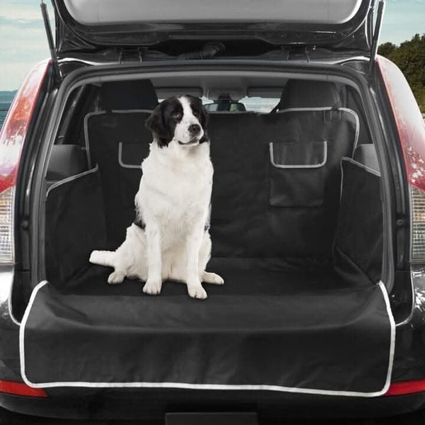 Waterproof dog boot cover fitted inside car