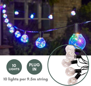 garden festoon lights with shatterproof bulbs