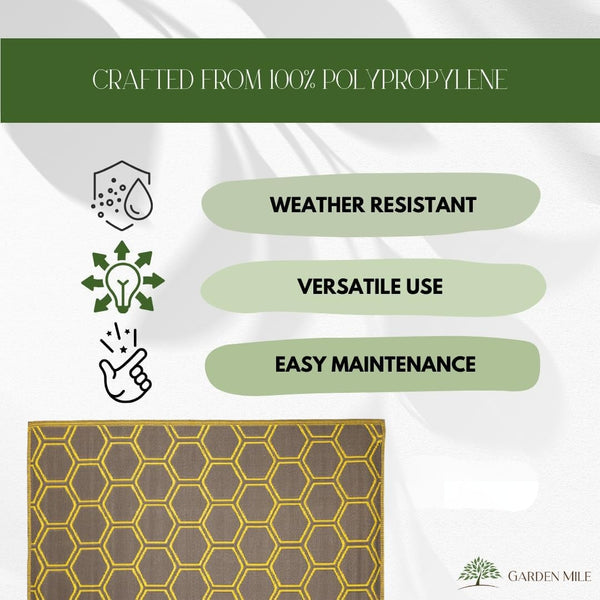 Indoor outdoor rug for balcony and terrace