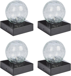 Waterproof solar post lights for outdoor decking