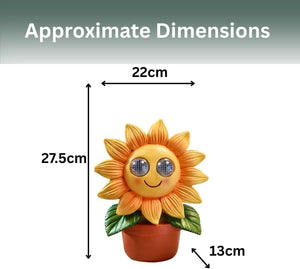 Waterproof outdoor sunflower ornament with lighting