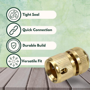 Heavy duty hose connector for garden hoses