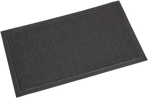 Weather-resistant grey and black entrance mat
