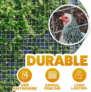 Weather resistant garden mesh fencing roll