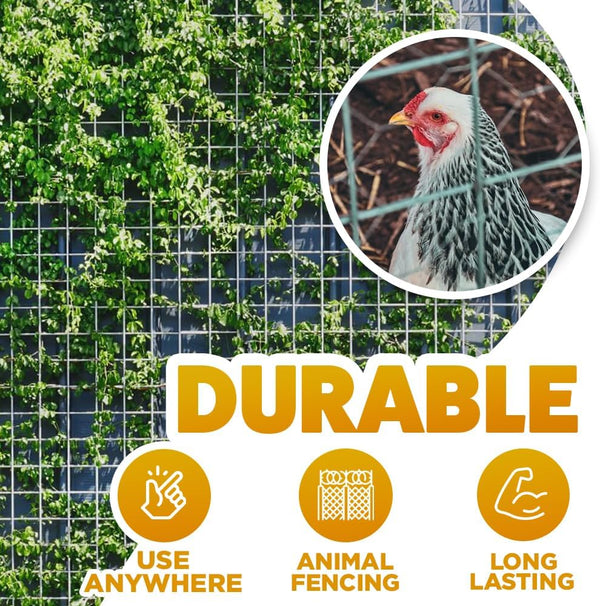 Weather resistant garden mesh fencing roll