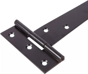 Steel gate hinges for wooden outdoor doors