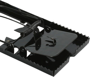Durable weather-resistant metal mouse traps.