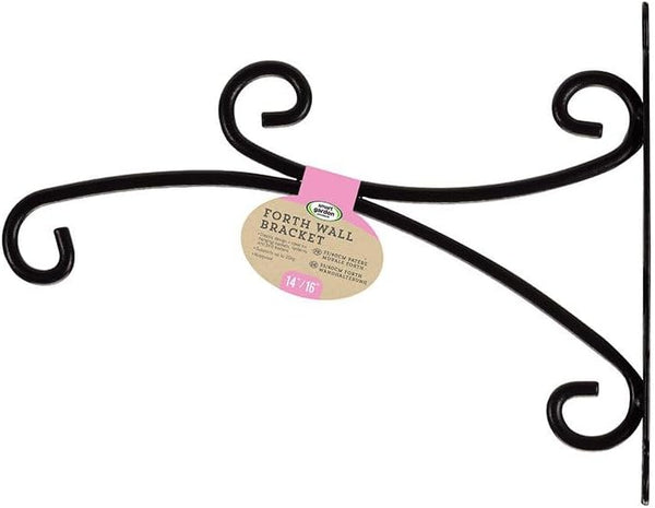 Wall mounted bracket for hanging baskets
