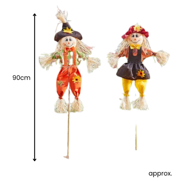 Weather resistant Halloween scarecrows