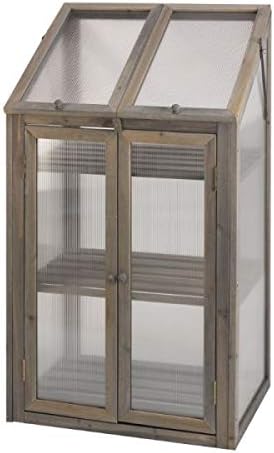 Grey plant greenhouse for outdoor use
