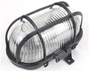 Weatherproof bulkhead lamp for garden walls