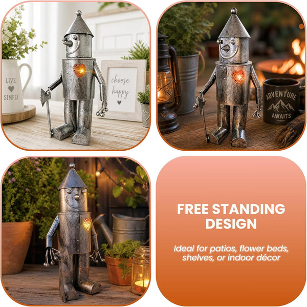 freestanding metal garden decor