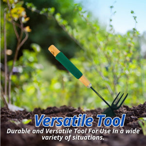 Garden weed removal tool with comfort grip