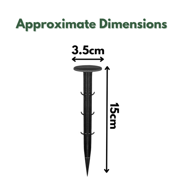 Black plastic ground membrane staples