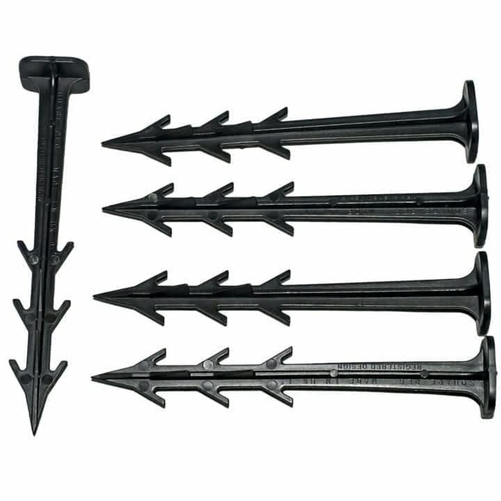 Heavy duty weed membrane pegs for garden landscaping