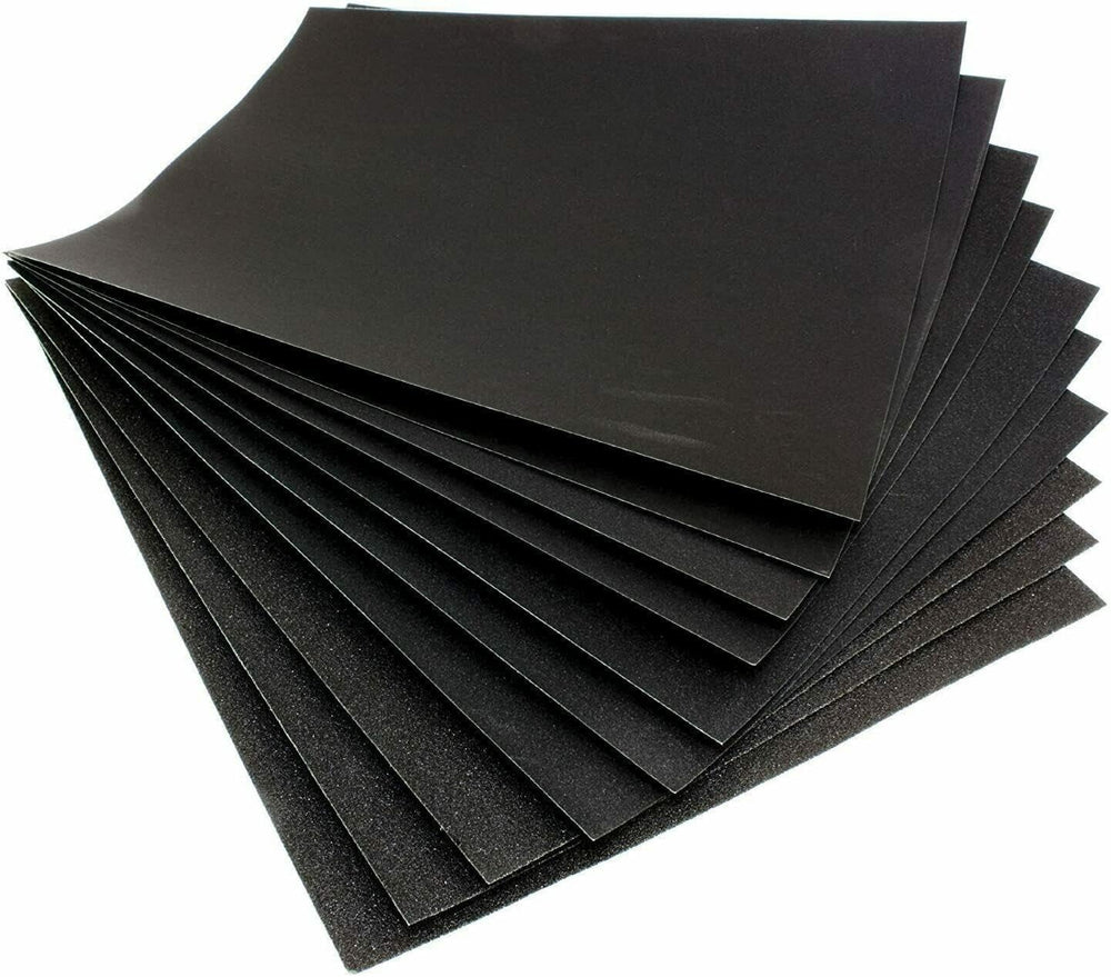 mixed grit wet and dry sandpaper sheets pack
