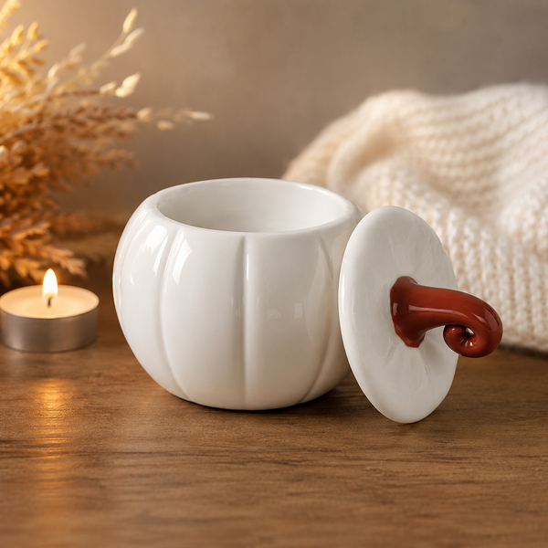 Decorative ceramic fragrance burner for cosy home styling