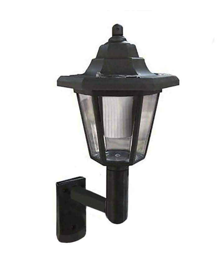 Two solar LED wall lights for outdoor use