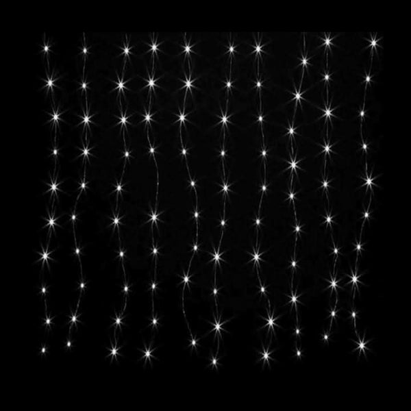 White LED curtain lights for Christmas window decoration