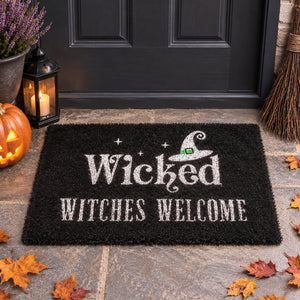 Wicked Witches Welcome coir door mat