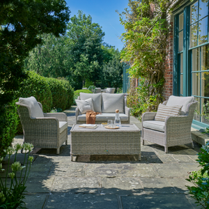 Vienna beige wicker lounge set