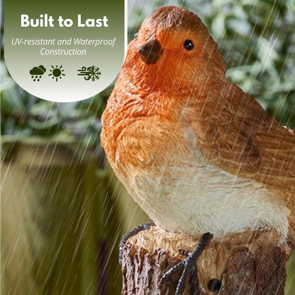 Outdoor robin resin garden decor