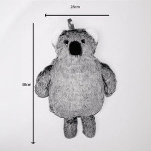 Warm plush hot water bottle for pain relief