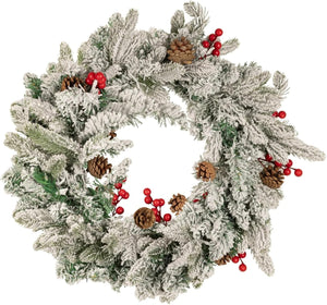 LED Christmas wreath for indoor display.