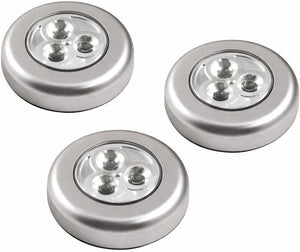 Wireless white LED push light.