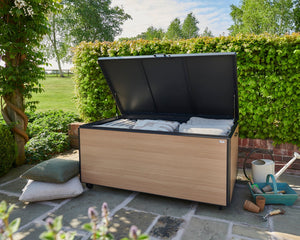 Royce large wood look storage box
