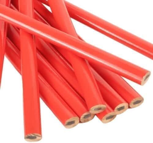 Wooden Carpenters Pencils - Octagonal Woodwork Marking Drawing