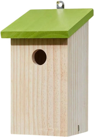 Wall mounted bird nesting box for robins