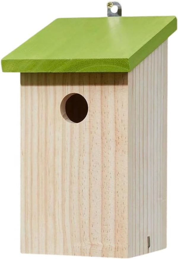 Wall mounted bird nesting box for robins