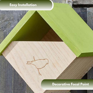 Weather-resistant bird house for small wild birds