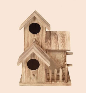 Decorative rustic garden birdhouse