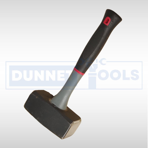 Heat-treated lump hammer for brickwork and chiselling.