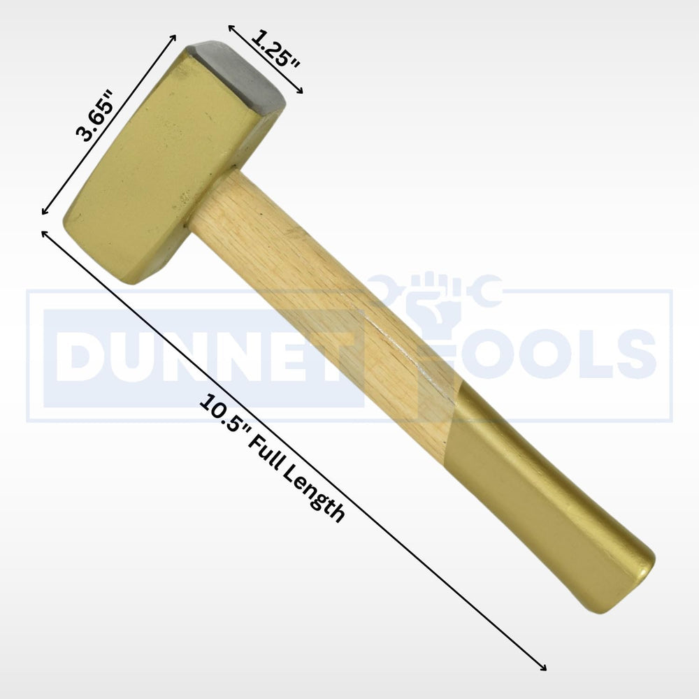 Heavy duty 1kg lump hammer with polished wooden handle