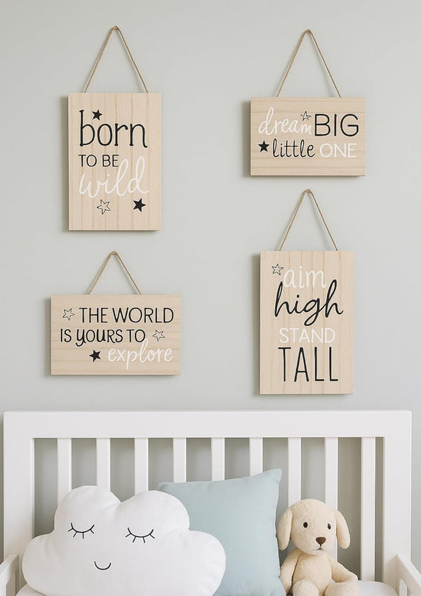 Baby room inspirational wall decor