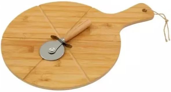 Natural bamboo chopping board for pizza