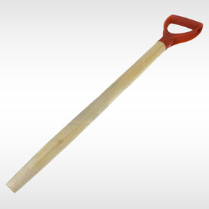 Wooden D handle replacement shaft for garden spades.