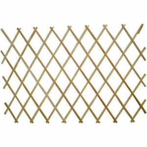 Wooden trellis expanded for climbing plants