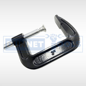 Adjustable G clamp with protective jaw pads