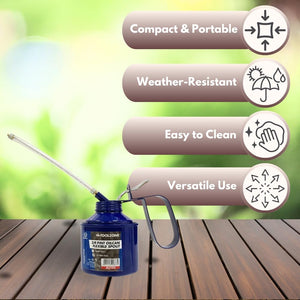 metal oil can for garage maintenance